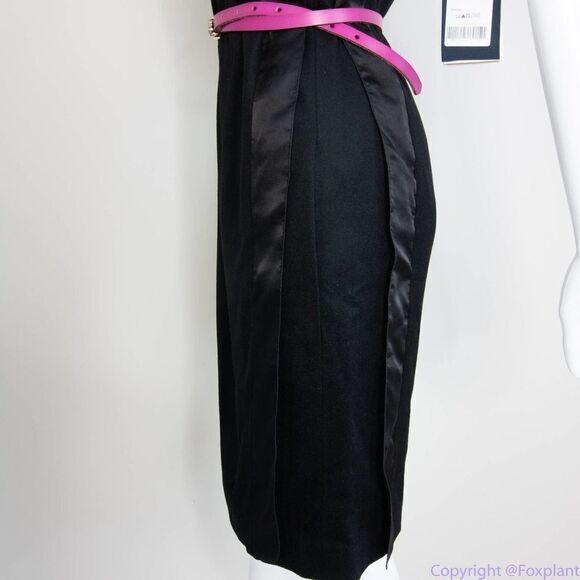 NEW Piazza Sempione Italian-made cashmere/silk black shift‎ dress, IT 40 - Picture 11 of 16